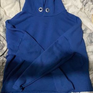 Blue hoodie